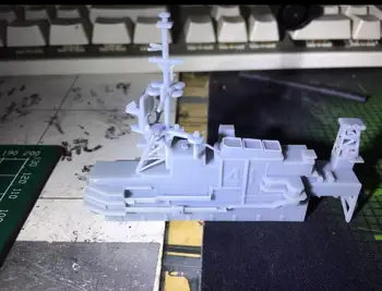 1/144 Авианосец Island 74 Белая модель 3D Печатная модель В сборе Модель Хобби Игрушка