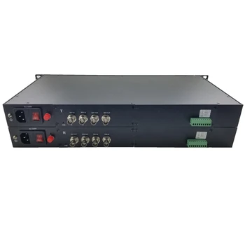  1 канальный оптоволоконный 4chs 3G-SDI прямой видеосигнал со встроенным аудио + 2 двунаправленных оптоволоконных приемопередатчика RS485