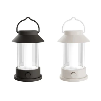 1 Комплект Ретро светодиодных портативных фонарей для кемпинга, супер яркие атмосферные фонари, декоративные фонари, белый