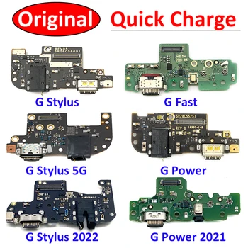  100% Оригинал Для Motorola Moto G Power 2021 Fast G Stylus 5G 2022 Play USB Порт Для Зарядки Micro Dock Разъем Платы Гибкий Кабель
