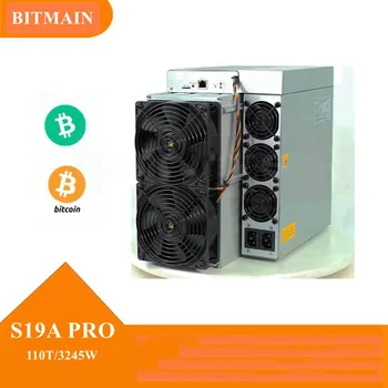 110th/S Криптомашина Bicoin S19a Pro Bitcoin Asic Miner Bitmain Antminer Блок Питания 3245 Вт В комплекте