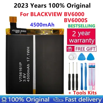  2023 Горячая батарея BV6000 100% Оригинал для BLACKVIEW BV6000S, аккумулятор для мобильного телефона 4500 мАч С номером отслеживания