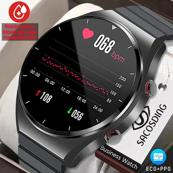  2023 Новые Смарт-часы для мужчин 360*360 HD с полным сенсорным экраном, фитнес-трекер, смарт-часы Для Мужчин, ЭКГ + PPG, пульсометр, Кровяное давление