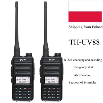  2шт TYT TH-UV88 5 Вт Двухдиапазонный 136-174 и 400-480 МГц Портативный Walkie Talkie VOX Scrambler FM-радио УФ-Трансивер