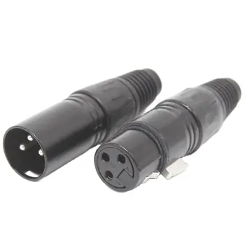  3-контактный разъем для микрофона XLR женский и мужской адаптер для микрофона 10 шт./лот