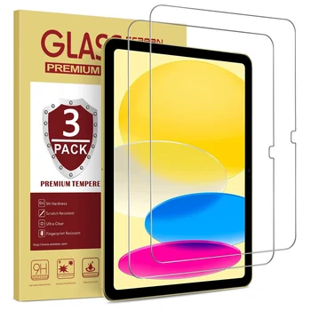  (3 упаковки) Закаленное Стекло Для Apple iPad 10 10,9 2022 10-го Поколения A2696 A2757 A2777 Защитная Пленка Для Планшета