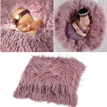  3 шт./компл., одеяло для новорожденных, повязка на голову, реквизит для фотосъемки из искусственного меха, корзина для фотографий, наполнитель, аксессуар для подкладки