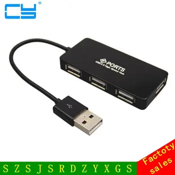  4-портовый ультратонкий высокоскоростной адаптер питания USB 2.0 HUB для ноутбуков