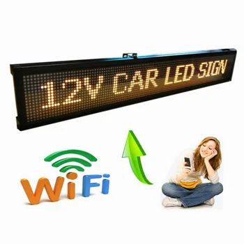  40-дюймовый автомобильный популярный wifi пульт дистанционного управления 12V 24V LED Programmable Display panel/Автомобильный знак/вывеска автомобиля/заводской дисплей