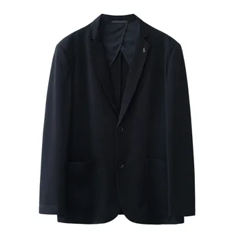  5838-2023 Осенне-зимний новый продукт, мужской костюм, деловой, повседневный, простой, в сетку, однотонный, западный, пиджак, мужское верхнее пальто