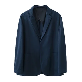  5985-2023, осенне-зимний новый продукт, мужской костюм, деловая повседневная простота, сетчатая куртка с одним западом, мужское верхнее пальто
