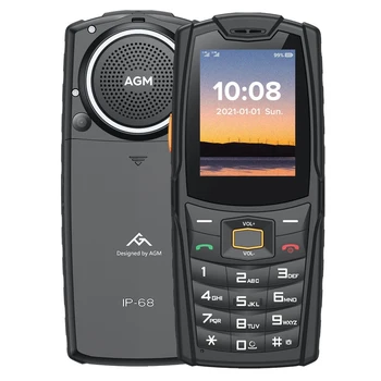  AGM M6 GSM Телефон 2,4 Дюйма 4G Мобильный IP68 Кнопочные Мобильные Телефоны Клавиатура Телефонный Динамик 2500 мАч Прочный телефон Функция Телефона