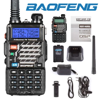  Baofeng UV-5R Plus 5 Вт Мощная Портативная Рация Двухдиапазонная Двухсторонняя Радиолюбительская Радиостанция Ручной Охотничий FM-Трансивер
