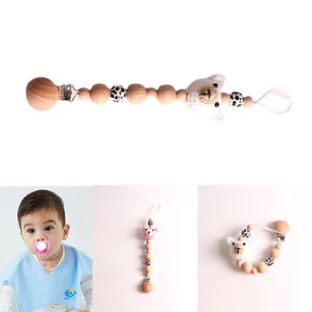  D7WF Прекрасный дизайн, зажим для пустышки для мальчиков и девочек, держатель для детской пустышки, игрушка для прорезывания зубов