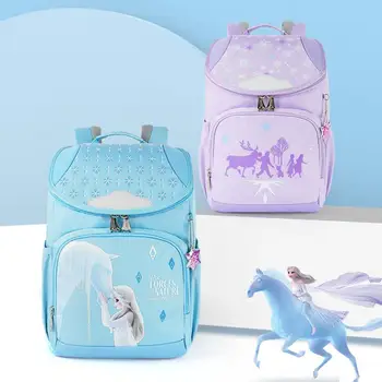  Disney Замороженные школьные сумки для девочек-подростков, рюкзак Эльзы Анны Олаф, сумки на плечо для учащихся начальных классов, подарки для девочек 1-5 классов, Mochilars