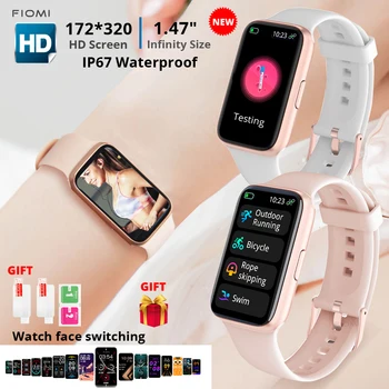  FIOMI L112 Смарт-часы Женские, Новый Умный браслет, вертикальные Мужские часы, кровяное давление, частота сердечных сокращений, IP68, водонепроницаемые для Android ios