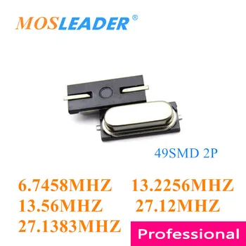  Mosleader 1000шт HC-49S SMD 6,7458 МГц 13,2256 МГц 13,56 МГц 27,12 МГЦ 27,1383 МГц пассивный кварцевый генератор китайские SMD кристаллы