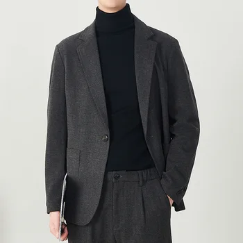  MRMT 2023 Абсолютно Новая Мужская Корейская версия Модной Повседневной деловой официальной одежды, Теплая Высококачественная Шерстяная Цельнокроеная куртка