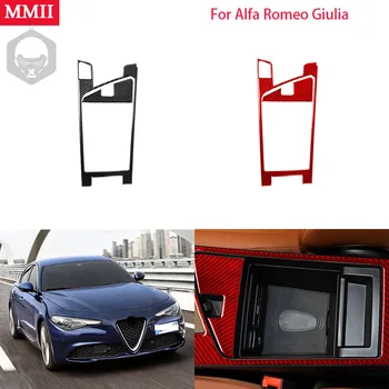  RRX Интерьер из Углеродного волокна для Alfa Romeo Giulia 2017-2019 Центральное Управление Подлокотник Коробка для хранения Крышка Отделка Наклейки Автомобильный Аксессуар