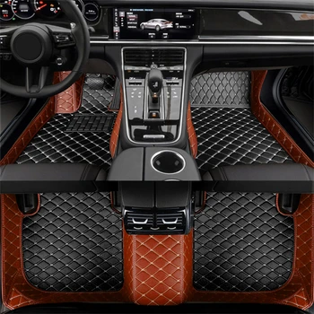  Автомобильные коврики из искусственной кожи на заказ для Audi A3 8VS 2013-2018 года выпуска Лимузина Детали интерьера Автомобильные Аксессуары
