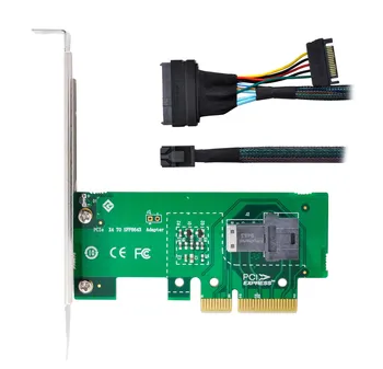  Адаптер CYDZ PCI-E 3.0 4.0 x4 для SFF-8643 36Pin с SSD-кабелем SFF-8643-U.2 U2 SFF-8639 NVME PCIe SSD для материнской платы SSD