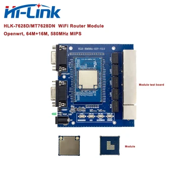  Бесплатная Доставка MT7628D/Модуль Wi-Fi маршрутизатора Openwrt Startkit с тестовой платой с Двойным разъемом IPEX HLK-7628D