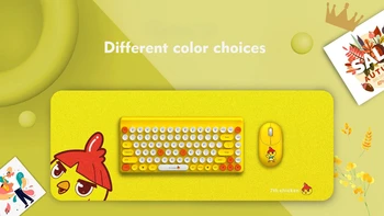  Беспроводной набор клавиатуры и мыши 2,4 G, разноцветная подарочная коробка в стиле панк, беспроводная клавиатура и мышь в стиле техно