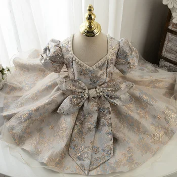  Вечерние платья для маленьких девочек, Элегантные Детские платья от 2 до 14 лет, подарок ребенку на День Рождения, Роскошные Платья, Вечернее платье Принцессы