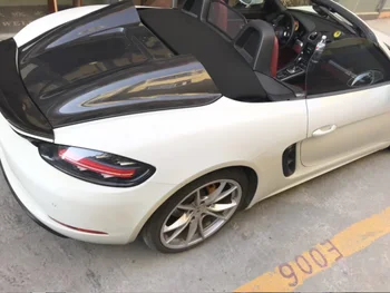  Высококачественный Задний капот из настоящего углеродного волокна, задняя крышка багажника Porsche 718 boxster