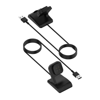  Для Fitbit Sense 2 Versa 3 4 USB Кабель-адаптер Для зарядки Док-станция Для Часов Sense2 Versa3 Versa4 Магнитное Вертикальное Зарядное Устройство