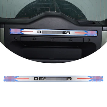  Для Land Rover Defender 90 110 2020-2022 Автомобильный Стайлинг Прорезь Для Двери Багажника Автомобиля Из Нержавеющей Стали Декоративная Панель Аксессуары Для интерьера Автомобиля