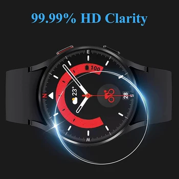  Закаленное стекло для Samsung Galaxy Watch 5/pro/4 44 мм 40 мм Водонепроницаемая Защита экрана от Царапин Galaxy Watch 4 Watch 5 45 мм