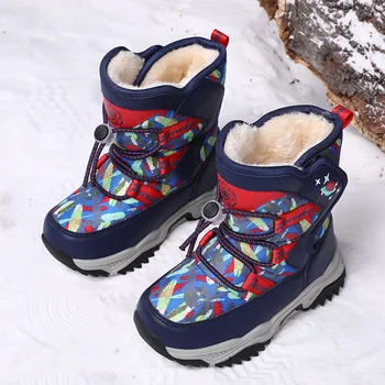  Зимние Детские ботинки Для мальчиков, Зимние ботинки, Детская обувь, Модные Удобные, сохраняющие тепло Зимние ботинки, Детские ботинки для мальчиков, Chaussure Enfant
