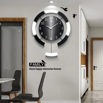  Классные Простые часы, Настенные часы, Креативные деревянные часы для гостиной, Домашнее художественное украшение, Кварцевые часы, Электронные, Настенные часы,