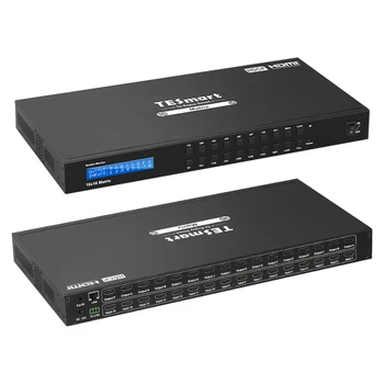  Матричный HDMI-коммутатор TESmart 4x4 8x8 16x16 HDCP 1.4 EDID Video Matriz 4K30hz HDMI Матрица для КОНФЕРЕНЦ-залов HDTV PCS