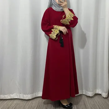  Мусульманское Вечернее Платье Марокко Ид 2023 Молитвенное Женское Абайя Индия Вышивка Абайи Рамадан Дубай Кафтан Халат Длинный Vestidos Largos