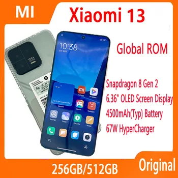  Новая Глобальная Встроенная Память Xiaomi 13 Мобильный Телефон Snapdragon 8 Gen 2 50MP Камера Leica 120 Гц OLED Экран 67 Вт Быстрое Зарядное Устройство MIUI 14