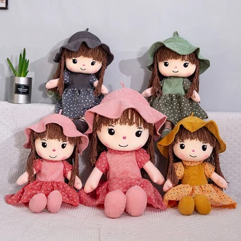  Новая Кукла Плюшевая игрушка Дизайн Duoer Кукла Детская кукла Девочка Подарок На День рождения Подушка Оптом