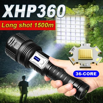  Новейший XHP360 Мощный светодиодный Фонарик USB Перезаряжаемый Фонарь XHP199 Мощный Фонарик 18650 Для Кемпинга На Открытом Воздухе