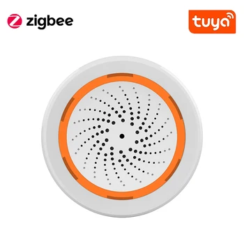  Новый Tuya WiFi Zigbee, Интеллектуальная звуковая сигнализация, 90 дБ, Звуковая вспышка, приложение, дистанционное управление, интеллектуальный датчик Zigbee