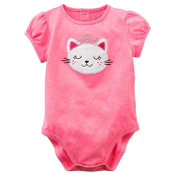  Одежда для маленьких девочек с розовым котом, Детские комбинезоны, Боди Bebe, Цельная одежда для малышей, Одежда для младенцев