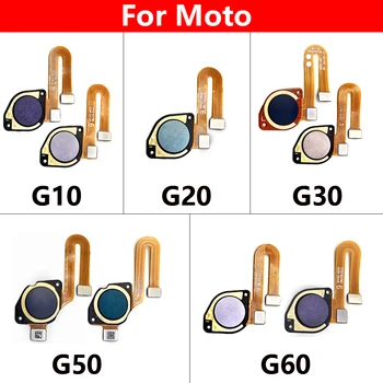  Оригинал для Motorola Moto G10 G20 G30 G50 G60 Датчик отпечатков пальцев Клавиша возврата домой Кнопка меню Гибкий ленточный кабель