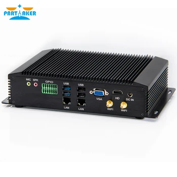  Промышленный мини-ПК intel core i3 6006U i5 7200U i5 8250U i7 8550U с портами 6COM RS232 RS422 RS485 HDMI VGA GPIO LPT PS2