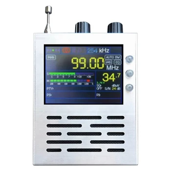  Радиоприемник TEF6686 RDS HF/LW + 3,2-дюймовый ЖК-дисплей + Аккумулятор 3000 мАч + Металлический корпус + Динамик + Антенна
