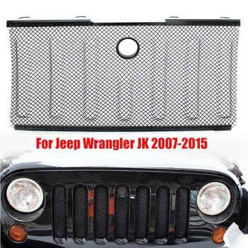  Сетчатая решетка радиатора переднего бампера Jeep Wrangler JK 2007-2015