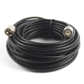  Удлинительный кабель Uhf от мужчины к мужчине 15 м, Портативная Легкая Алюминиевая фольга, медная оплетка, Коаксиальный кабель для бытовой электроники