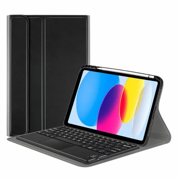  Чехол-клавиатура для Ipad 10. 2022 Чехол-клавиатура с сенсорной панелью для Ipad 10-го поколения A2757 A2777 Чехол для планшета Funda Capa