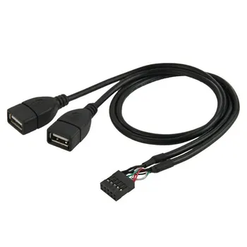  10-контактный разъем для подключения материнской платы к кабелю-адаптеру Dual USB 2.0 50 см