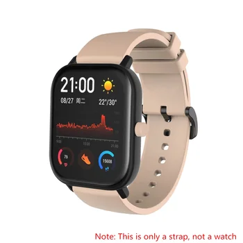  10 цветов Оригинальный Мягкий Силиконовый Ремешок для Huami Amazfit GTS 2 2e Bip U Pro Smart Wristband для Amazfit GTR 42 мм Браслет на Запястье