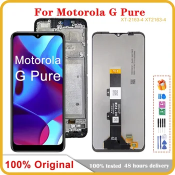  100% Оригинальный ЖК-дисплей для Motorola MOTO G, чистый ЖК-дисплей, дигитайзер в сборе, замена для Motorola MOTO GPure LCD